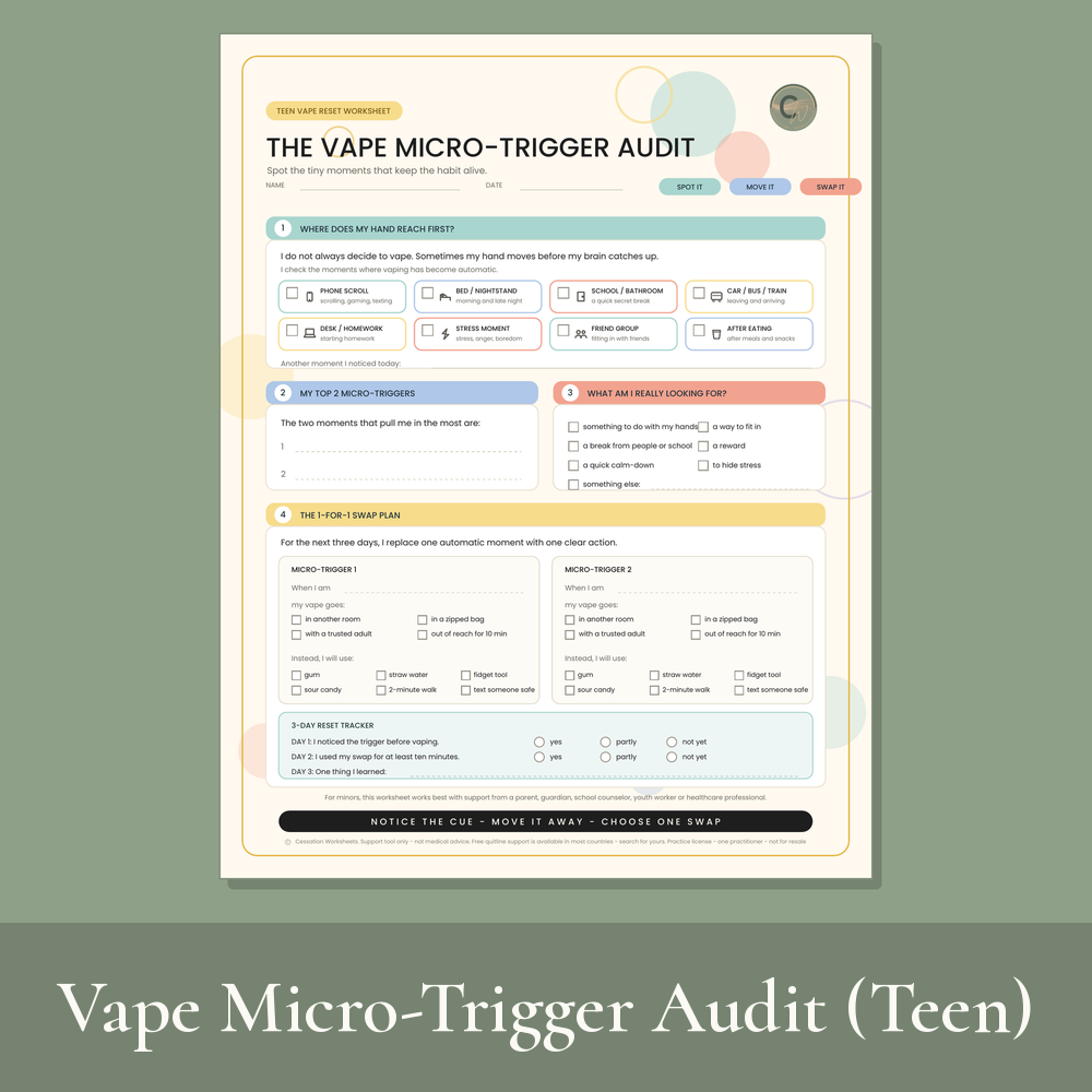The Vape Micro-Trigger Audit (Teen)